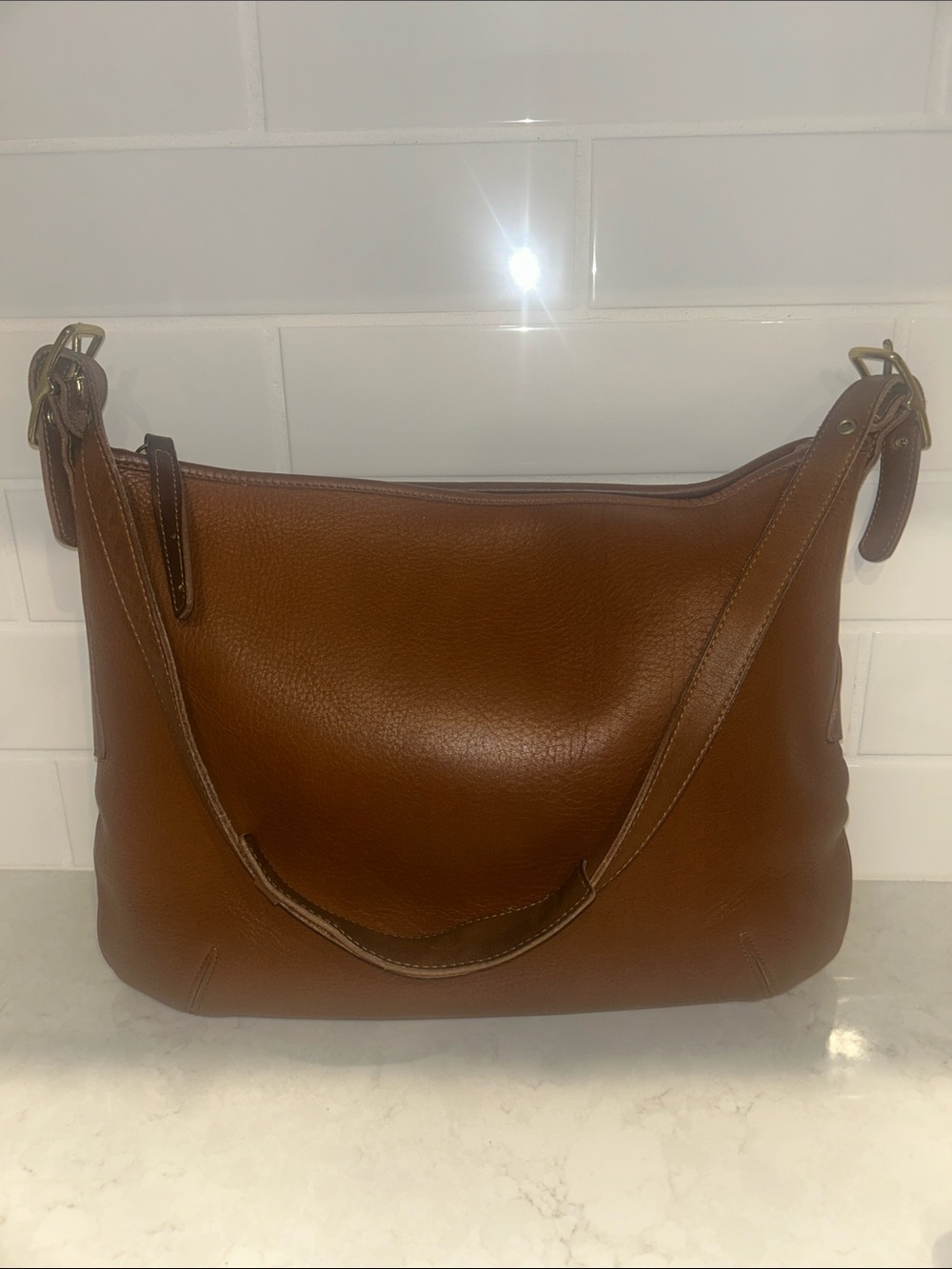 Vintage COACH 9213 Legacy Hobo brown/tan leather coach shoulder bag